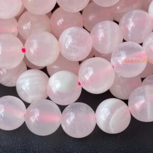 15.5" 8mm Natural Pink Calcite Round Beads, Pink Semi-precious Stone Kgto 15.5" 8mm Natural Pink Calcite Round Beads, Pink Semi-precious Stone Kgto