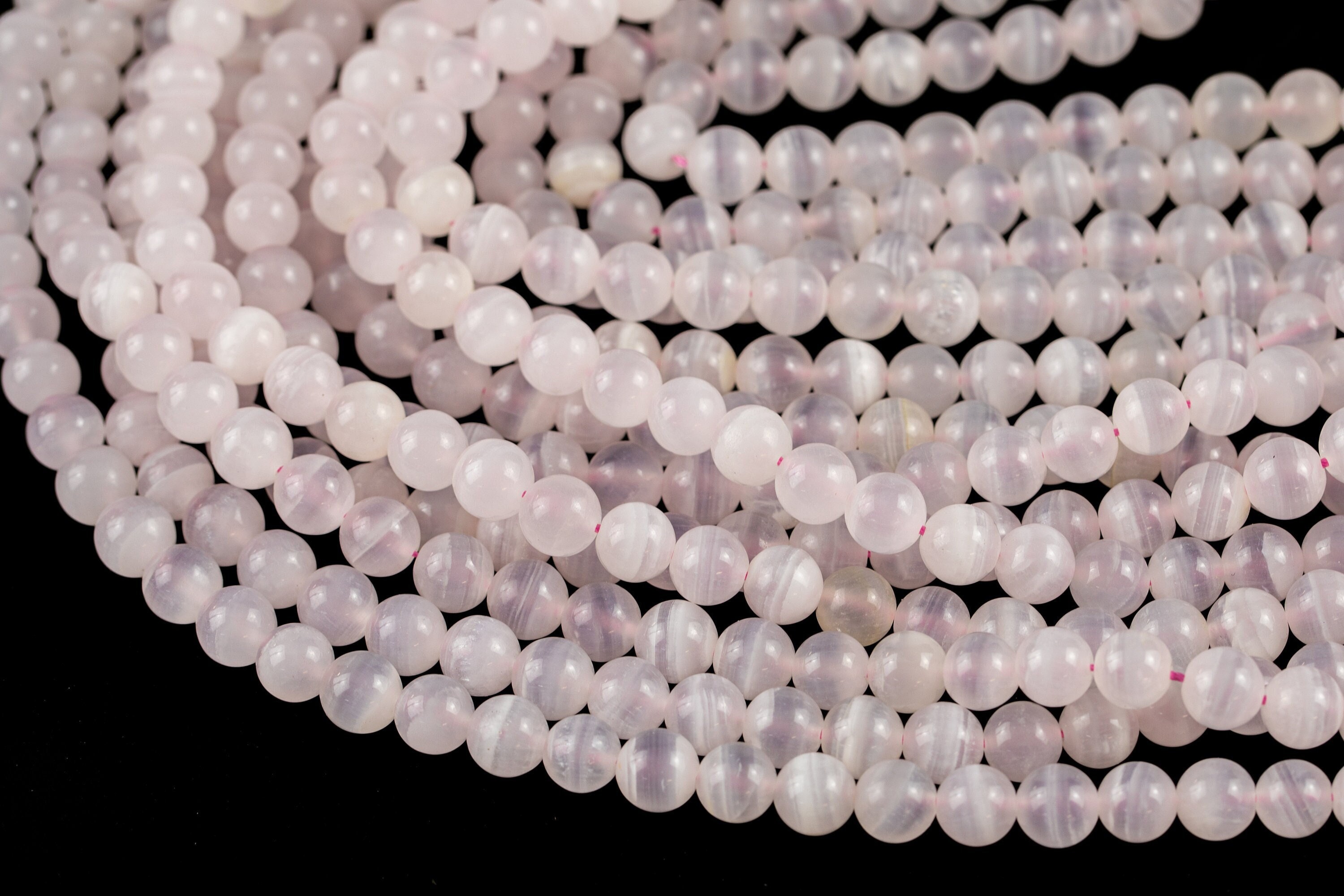 Natural Pink Calcite, Round, 4mm, 6mm, 8mm, 10mm-full Strand 15.5 Inch Strand Aaa Quality Smooth Gemstone Beads