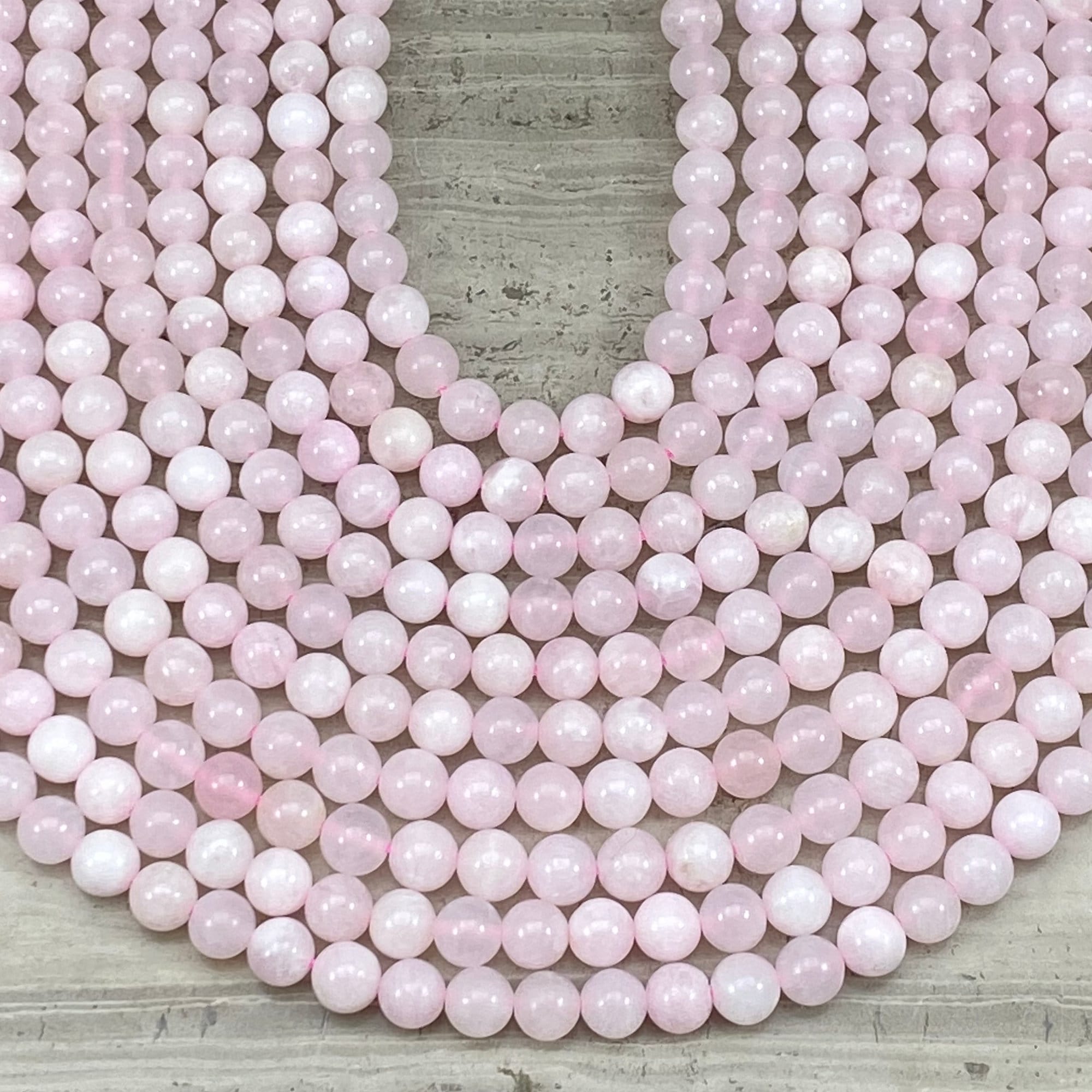 Natural Mangano Calcite ( Fluorescent Stone) Aka Pink Calcite Round 6mm 8mm, Uv Reactive Calcite