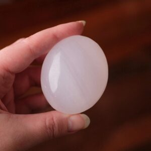 Pink Mangano Calcite Palm Stone | Pink Calcite Palmstone Pink Mangano Calcite Palm Stone | Pink Calcite Palmstone