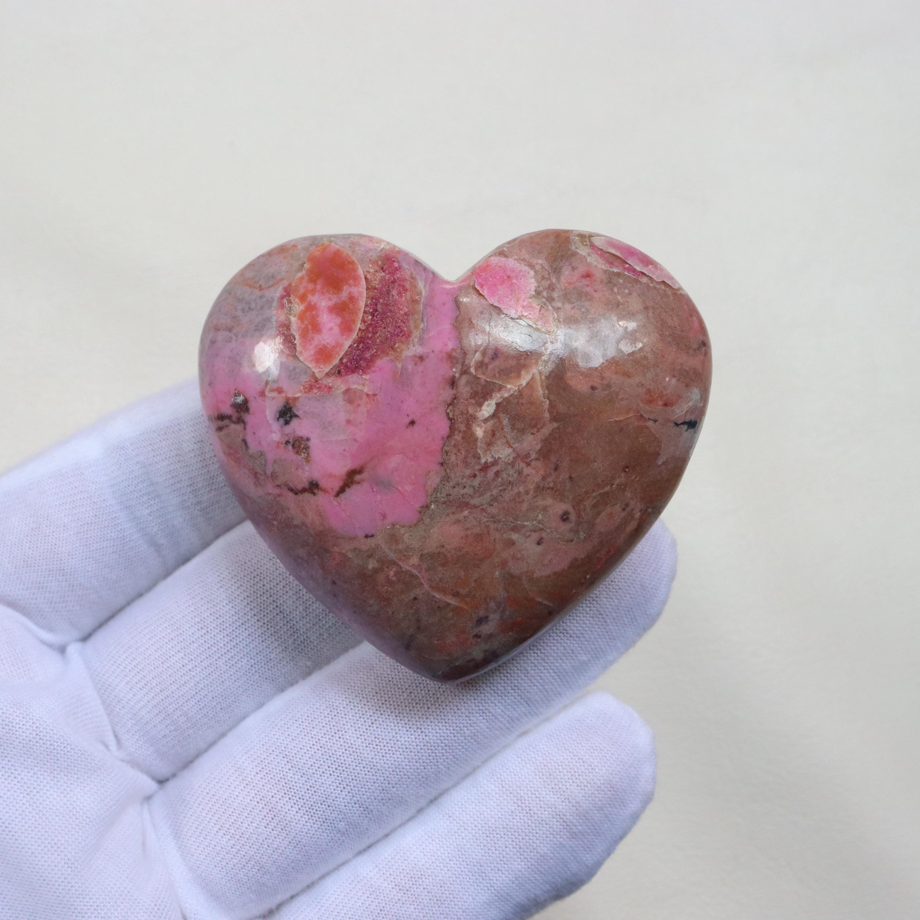 Rare Pink Cobalt Calcite Heart Stone, Natural Cobalto Calcite Gemstone, Cobalto Calcite From Congo, Hand Polished Pink Calcite, Heart Chakra