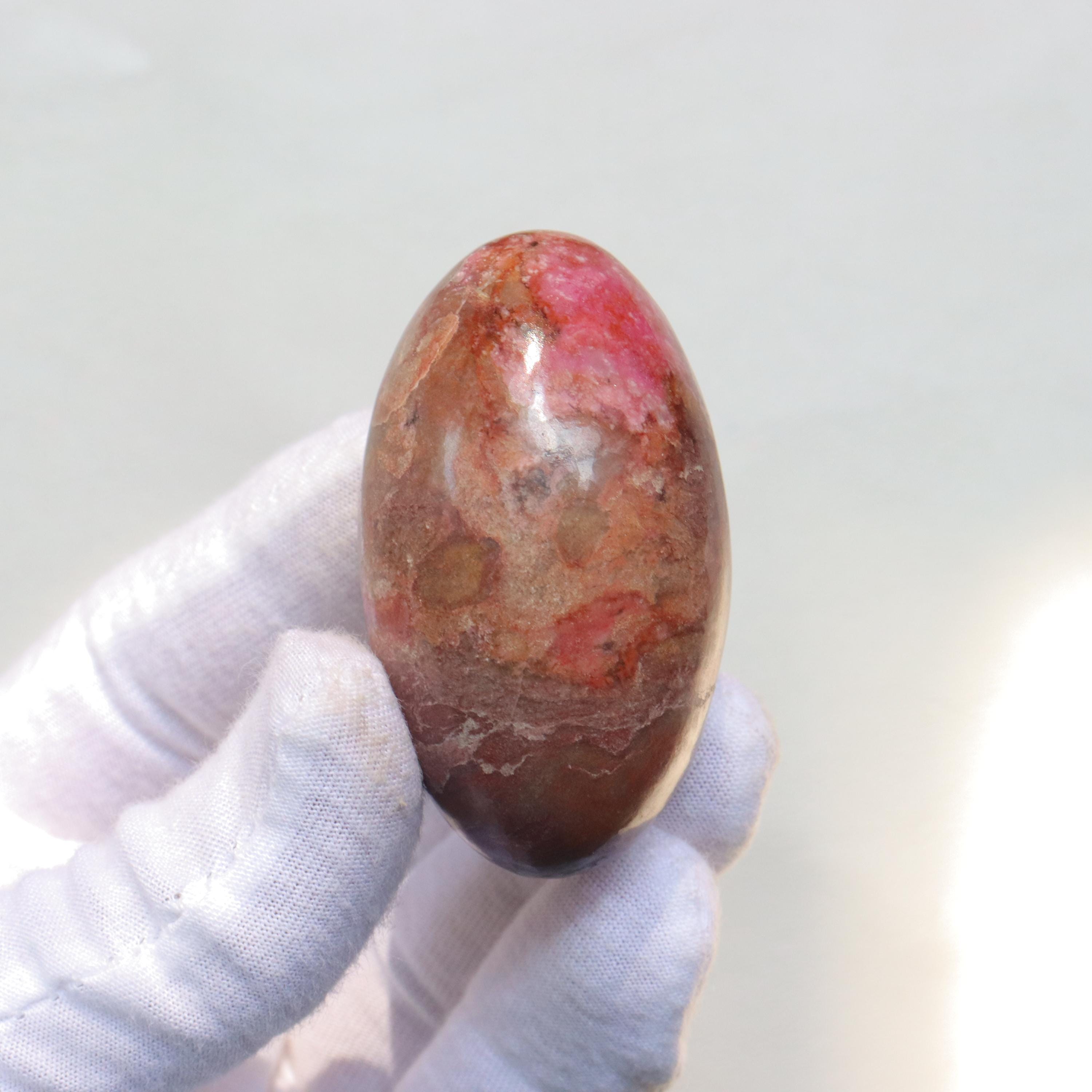 Rare Pink Cobalt Calcite Shiva Lingam, Natural Cobalto Calcite Gemstone, Cobalto Calcite From Congo Hand Polished Pink Calcite, Heart Chakra