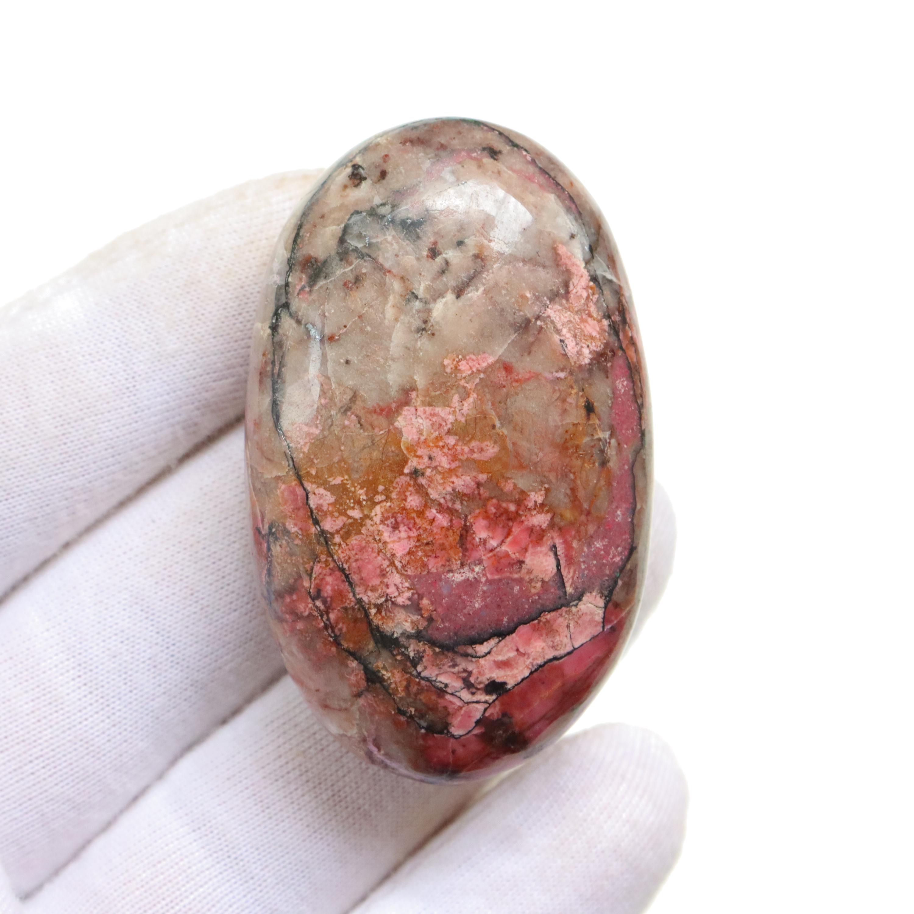 Rare Pink Cobalt Calcite Palm Stone, Natural Cobalto Calcite Gemstone, Cobalto Calcite From Congo, Hand Polished Pink Calcite, Heart Chakra