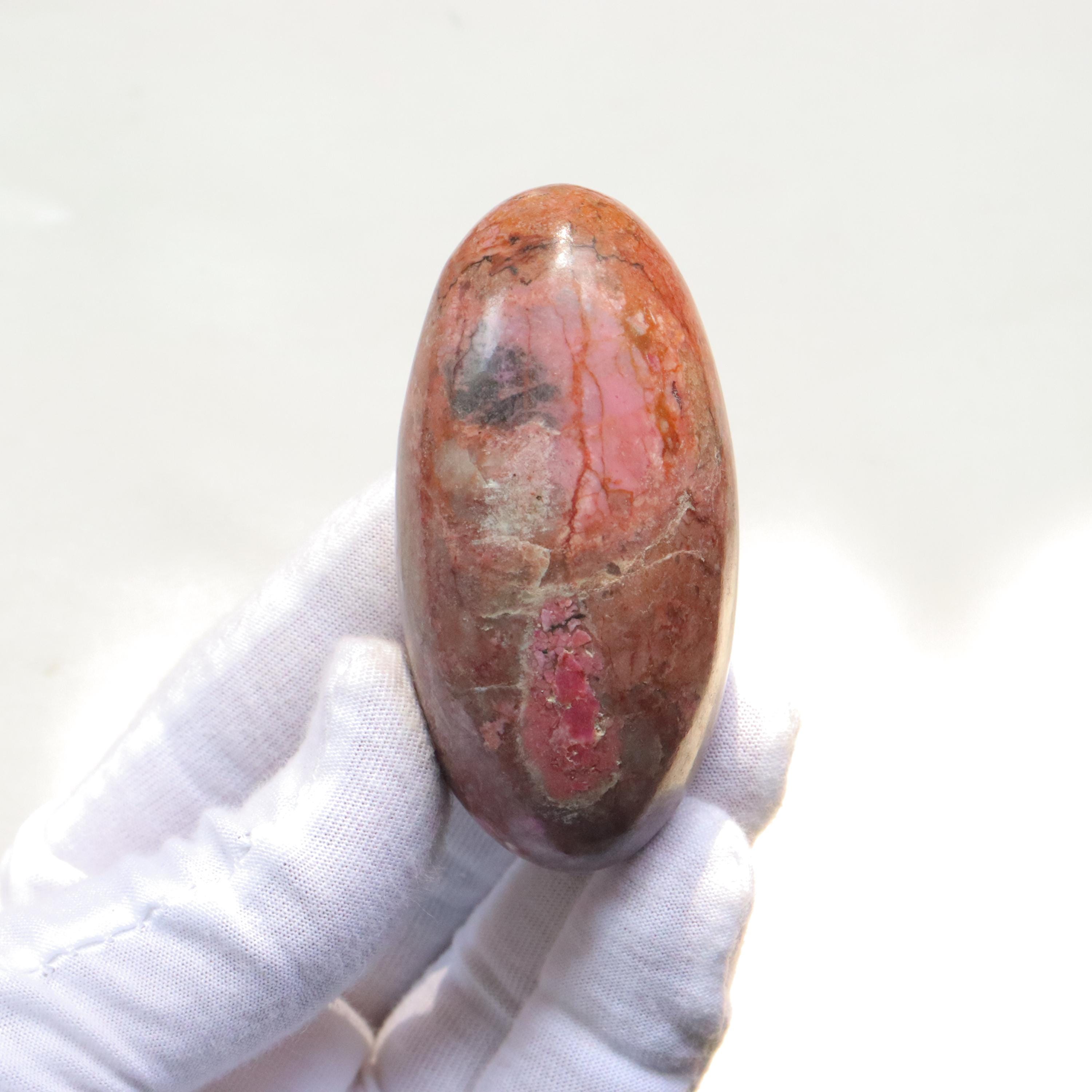 Rare Pink Cobalt Calcite Lingam Stone, Natural Cobalto Calcite Gemstone, Cobalto Calcite From Congo Hand Polished Pink Calcite, Heart Chakra