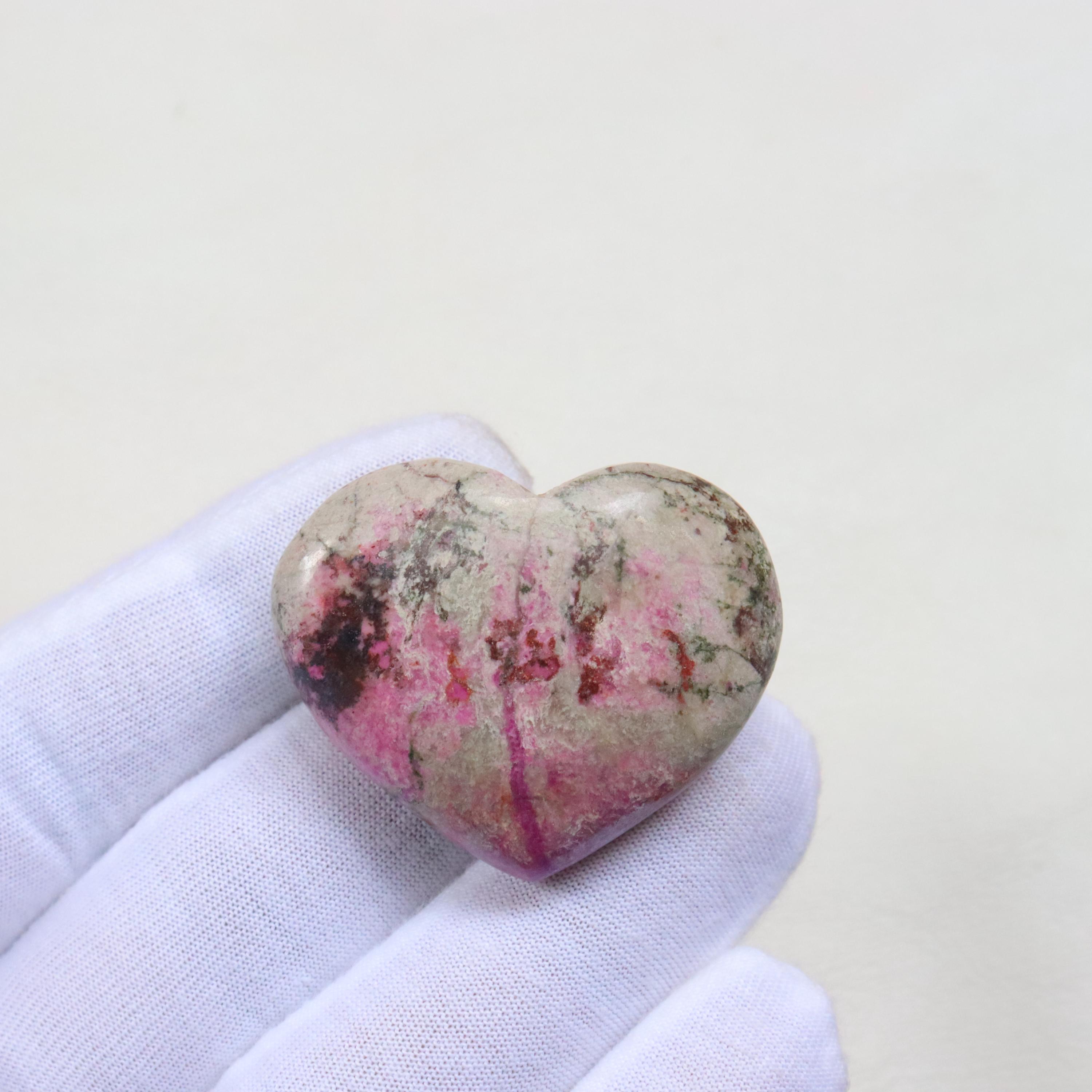 Rare Pink Cobalt Calcite Heart Stone, Natural Cobalto Calcite Gemstone, Cobalto Calcite From Congo, Hand Polished Pink Calcite, Heart Chakra