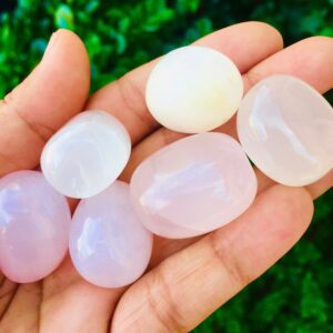 Pink Calcite Crystal (1) Rose Calcite Stone Tumbled Gemstone Natural Shiny Polished Mineral (one)