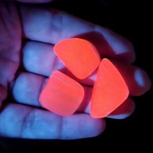 Pink Calcite Tumbled Stone: Uv Reactive Mangano Calcite Crystal