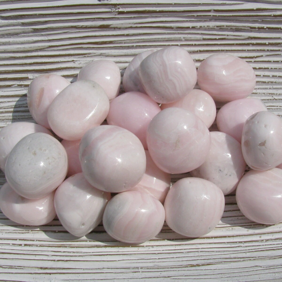 Pink Calcite Tumbled Stones, Mangano Calcite Crystal, Pink Calcite Crystal, Polished Healing Stones, Energy Stone, Cleansing Crystals