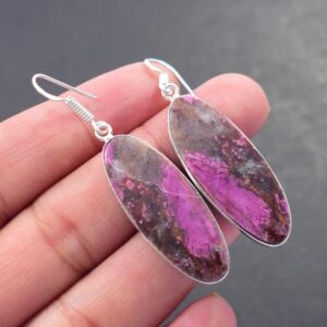Pink Cobalt Calcite Earrings Sterling Silver Earrings Gemstone Unique Jewelry