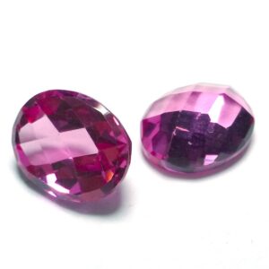 Pink Sapphire Loose Gemstone Cabochon Oval Cut Perfect for a Ring or Pendant September Birth Stone Perfect for use with PMC or Metal Clay