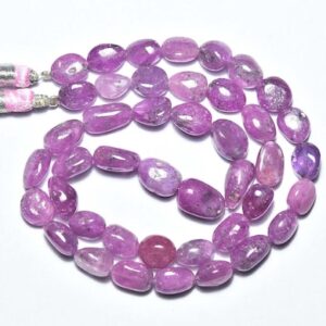 189 cts African Pink Sapphire Nuggets Beads - 16 inches - Natural Smooth Pink Sapphire Nuggets Strand -Size is 7x9 - 8x11.5 mm #2860 189 cts African Pink Sapphire Nuggets Beads - 16 inches - Natural Smooth Pink Sapphire Nuggets Strand -Size is 7x9 - 8x11.5 mm #2860