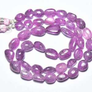 191 cts African Pink Sapphire Nuggets Beads - 16 inches - Natural Smooth Pink Sapphire Nuggets Strand -Size is 7x7.5 - 8x12 mm #2860 191 cts African Pink Sapphire Nuggets Beads - 16 inches - Natural Smooth Pink Sapphire Nuggets Strand -Size is 7x7.5 - 8x12 mm #2860