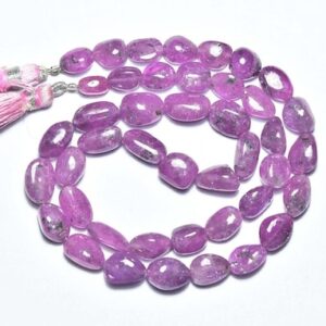 192 cts African Pink Sapphire Nuggets Beads - 16 inches - Natural Smooth Pink Sapphire Nuggets Strand -Size is 7x9 - 7x12 mm #2860 192 cts African Pink Sapphire Nuggets Beads - 16 inches - Natural Smooth Pink Sapphire Nuggets Strand -Size is 7x9 - 7x12 mm #2860