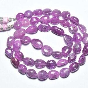 202 cts African Pink Sapphire Nuggets Beads - 17 inches - Natural Smooth Pink Sapphire Nuggets Strand -Size is 7x7.5 - 8x12 mm #2860 202 cts African Pink Sapphire Nuggets Beads - 17 inches - Natural Smooth Pink Sapphire Nuggets Strand -Size is 7x7.5 - 8x12 mm #2860