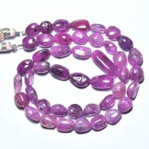 214 cts African Pink Sapphire Nuggets Beads - 17 inches - Natural Smooth Pink Sapphire Nuggets Strand -Size 7x7.5 - 8.5x13.5 mm #2860 214 cts African Pink Sapphire Nuggets Beads - 17 inches - Natural Smooth Pink Sapphire Nuggets Strand -Size 7x7.5 - 8.5x13.5 mm #2860