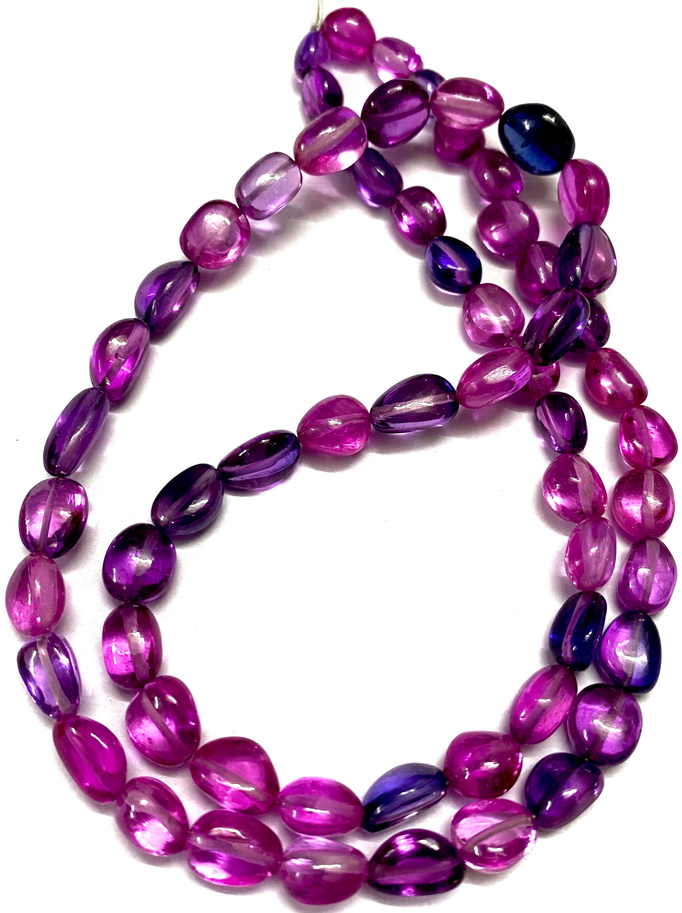 Aaa+ Gorgeous Pinkish Purple Sapphire Smooth Nuggets Beads 6-8mm Blueish-pink Sapphire Corundum Nugget Beads 20” Bio Sapphire Gemstone Beads Aaa+ Gorgeous Pinkish Purple Sapphire Smooth Nuggets Beads 6-8mm Blueish-pink Sapphire Corundum Nugget Beads 20” Bio Sapphire Gemstone Beads