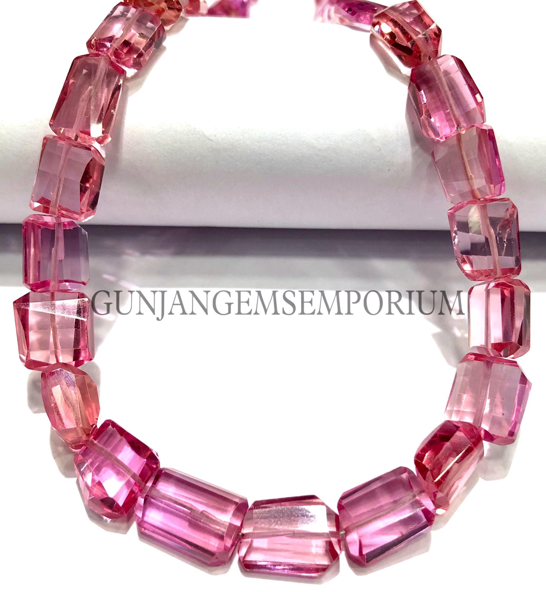 Beautiful Aaaa+ Padparadscha Sapphire Faceted Nuggets Beads Rarest Padparadscha Pink Sapphire Gemstone Beads Colorful Pink Nuggets Jewelry