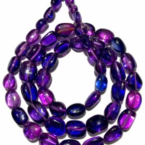 Extremely Gorgeous~pinkish Purple Sapphire Smooth Polished Nuggets 24” Strand Blueish-pink Sapphire Corundum Nuggets Beads Bio Sapphire Bead