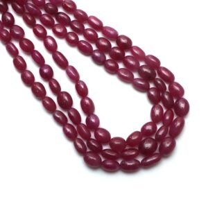 Pink Sapphire Smooth Tumble Beads, 4x6.5 Mm To 8.5x10 Mm, Sapphire Jewelry, Inner 21 Inches To Outer 23 Inches, Price 3 Strand Pink Sapphire Smooth Tumble Beads, 4x6.5 Mm To 8.5x10 Mm, Sapphire Jewelry, Inner 21 Inches To Outer 23 Inches, Price 3 Strand