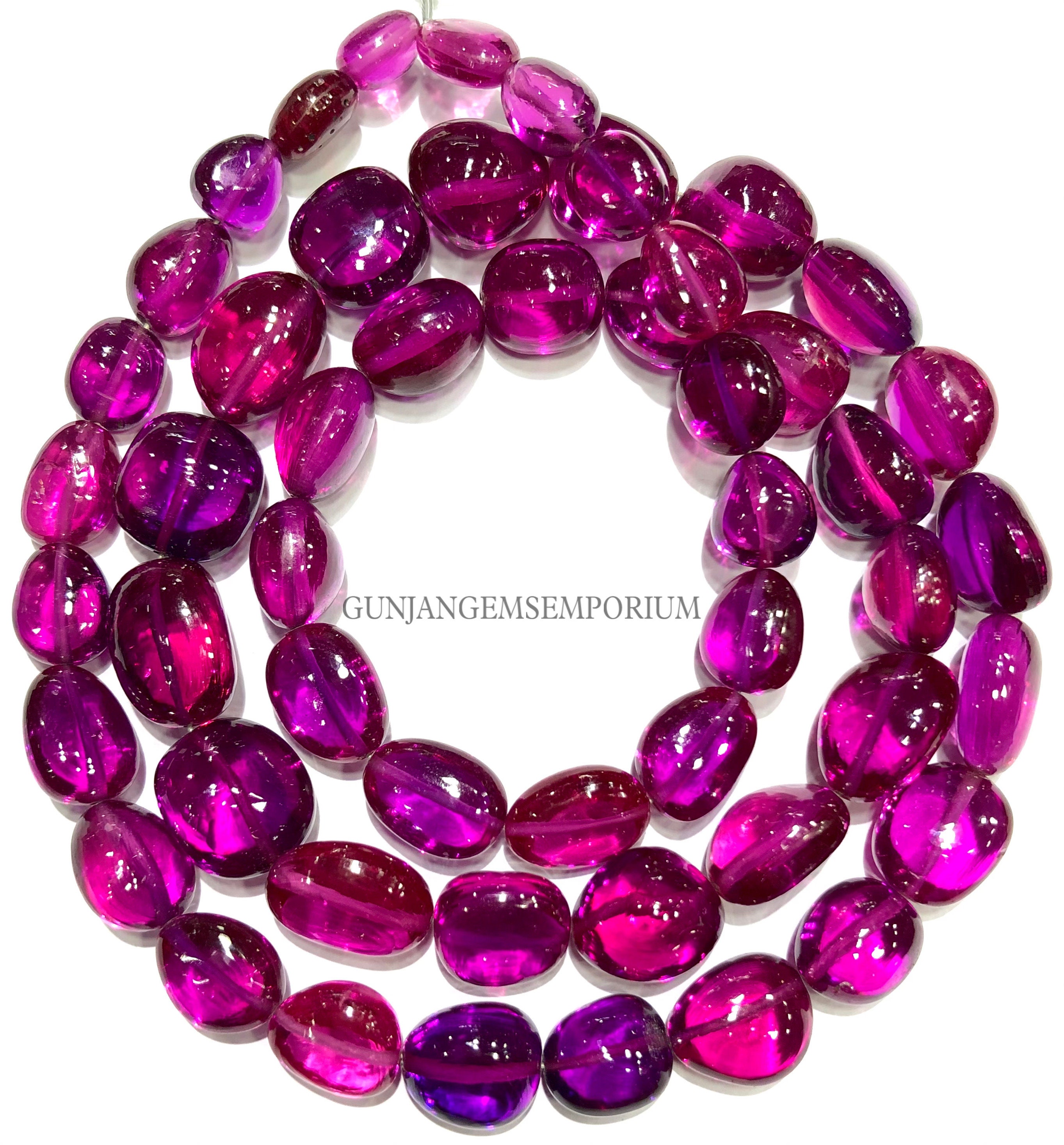 So Rare~~rubellite Sapphire~~aaaa++ Pink Sapphire Beads Rubellite Color Sapphire Nuggets Smooth Sapphire Polished Nuggets Sapphire Necklace