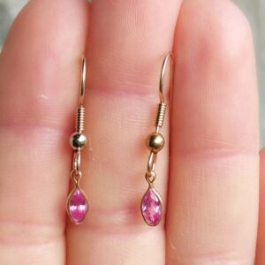 Gorgeous Pink Sapphire Earrings 19th Century Antique Gemstone Sapphire Gemstone Marquise Cut Ancient Persian Amulet Anti Evil Spirits #52539 Gorgeous Pink Sapphire Earrings 19th Century Antique Gemstone Sapphire Gemstone Marquise Cut Ancient Persian Amulet Anti Evil Spirits #52539