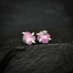 Raw Bright Pink Sapphire Stud Earrings. Pink Sapphire Studs. Pink Sapphire Stud Earrings. Raw Sapphire Earrings. Unique Pink Bridal Earrings Raw Bright Pink Sapphire Stud Earrings. Pink Sapphire Studs. Pink Sapphire Stud Earrings. Raw Sapphire Earrings. Unique Pink Bridal Earrings