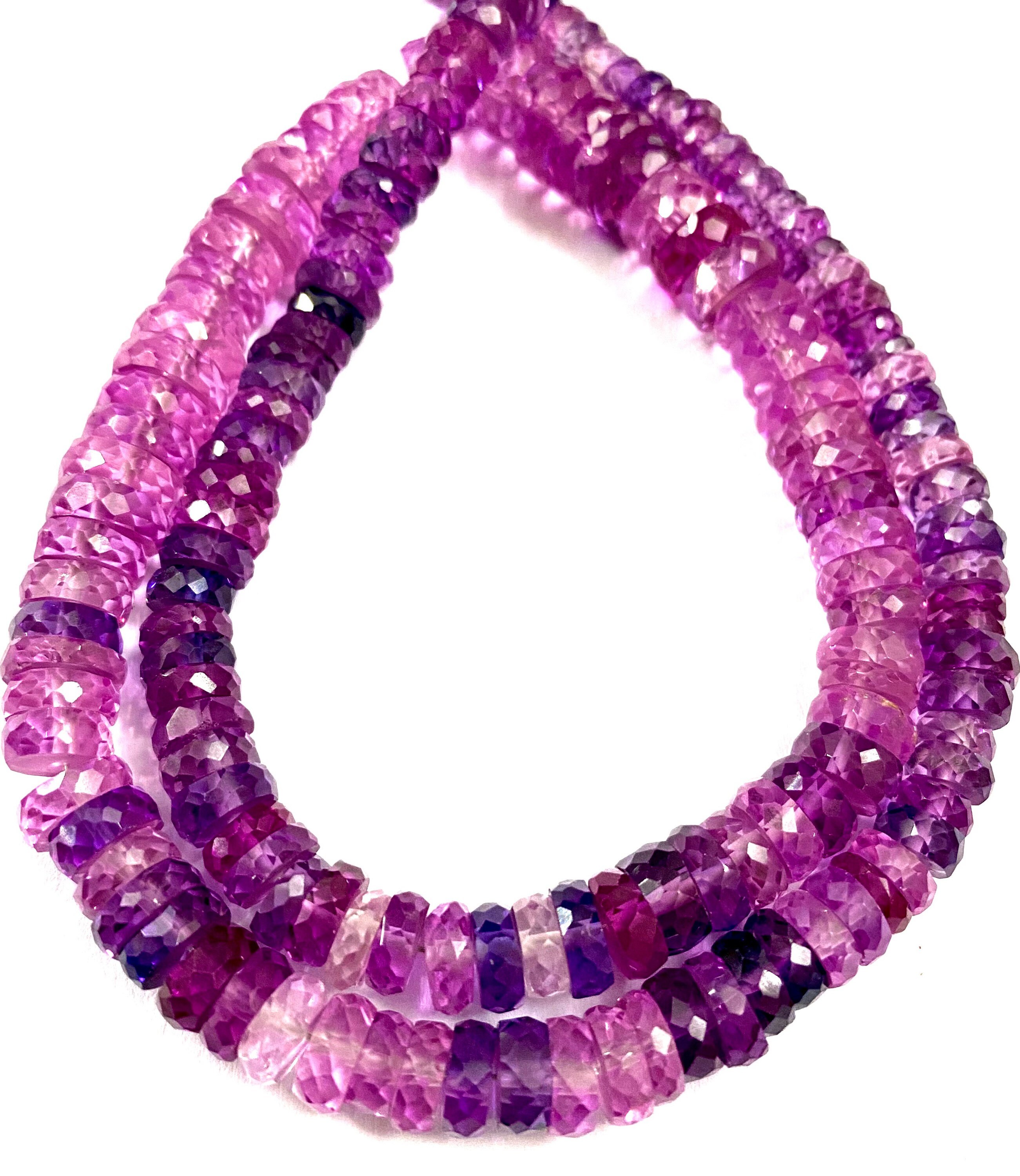 Aaaa++ Quality Mix Pink Purple Sapphire Gemstone Beads Pinkish Purple Sapphire Faceted Tyre Beads Sparkling Disco Pink Sapphire Jewelry Bead Aaaa++ Quality Mix Pink Purple Sapphire Gemstone Beads Pinkish Purple Sapphire Faceted Tyre Beads Sparkling Disco Pink Sapphire Jewelry Bead