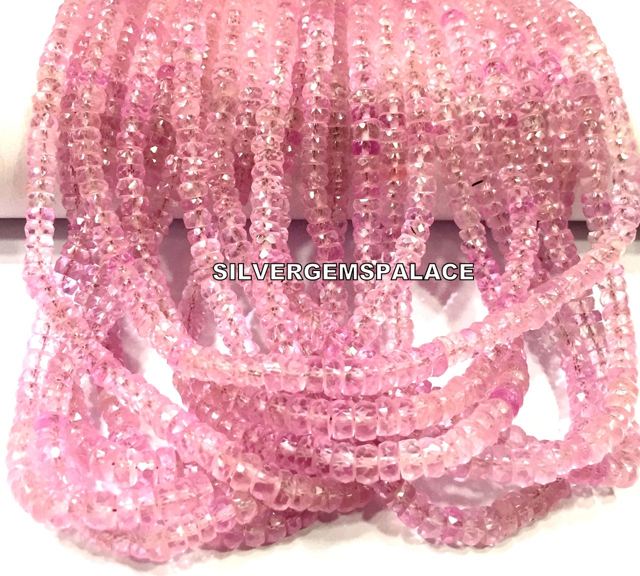 Aaaa+ Pink Sapphire Rondelle Beads,faceted Sapphire Gemstone Beads,4/5mm Sapphire Strand,sparkle Beads,wholesale Stone Beads,18” String. Aaaa+ Pink Sapphire Rondelle Beads,faceted Sapphire Gemstone Beads,4/5mm Sapphire Strand,sparkle Beads,wholesale Stone Beads,18” String.