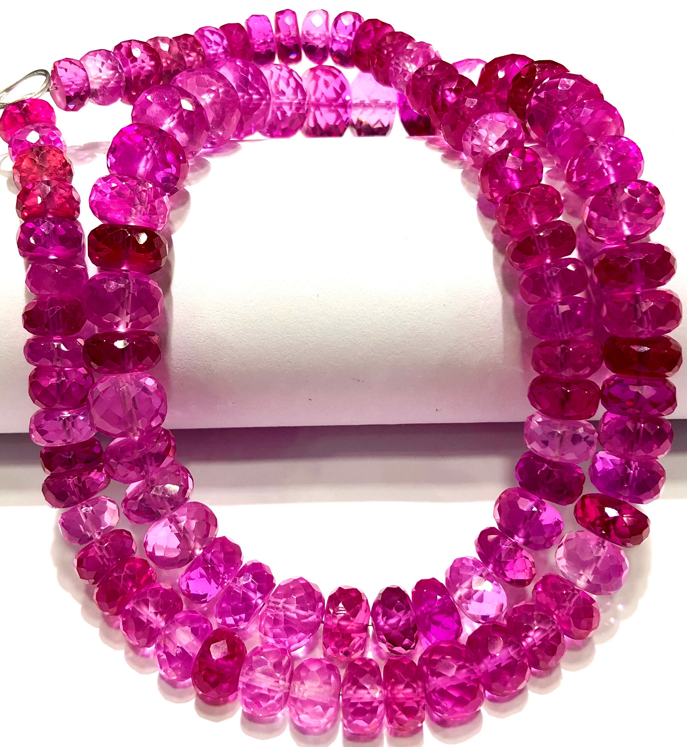 Exquisite Aaa+ Pink Sapphire Faceted Rondelle Beads Pink Sapphire Gemstone Beads Top Quality Baby Pink Sapphire Faceted Beads Christmas Gift Exquisite Aaa+ Pink Sapphire Faceted Rondelle Beads Pink Sapphire Gemstone Beads Top Quality Baby Pink Sapphire Faceted Beads Christmas Gift