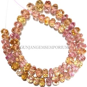 Pink Padparadscha sapphire beads AAAA RARE Peach Pink sapphire Faceted Rondelle Beads Sapphire Gemstone Beads 6/7mm Jewelry Making Gemstone