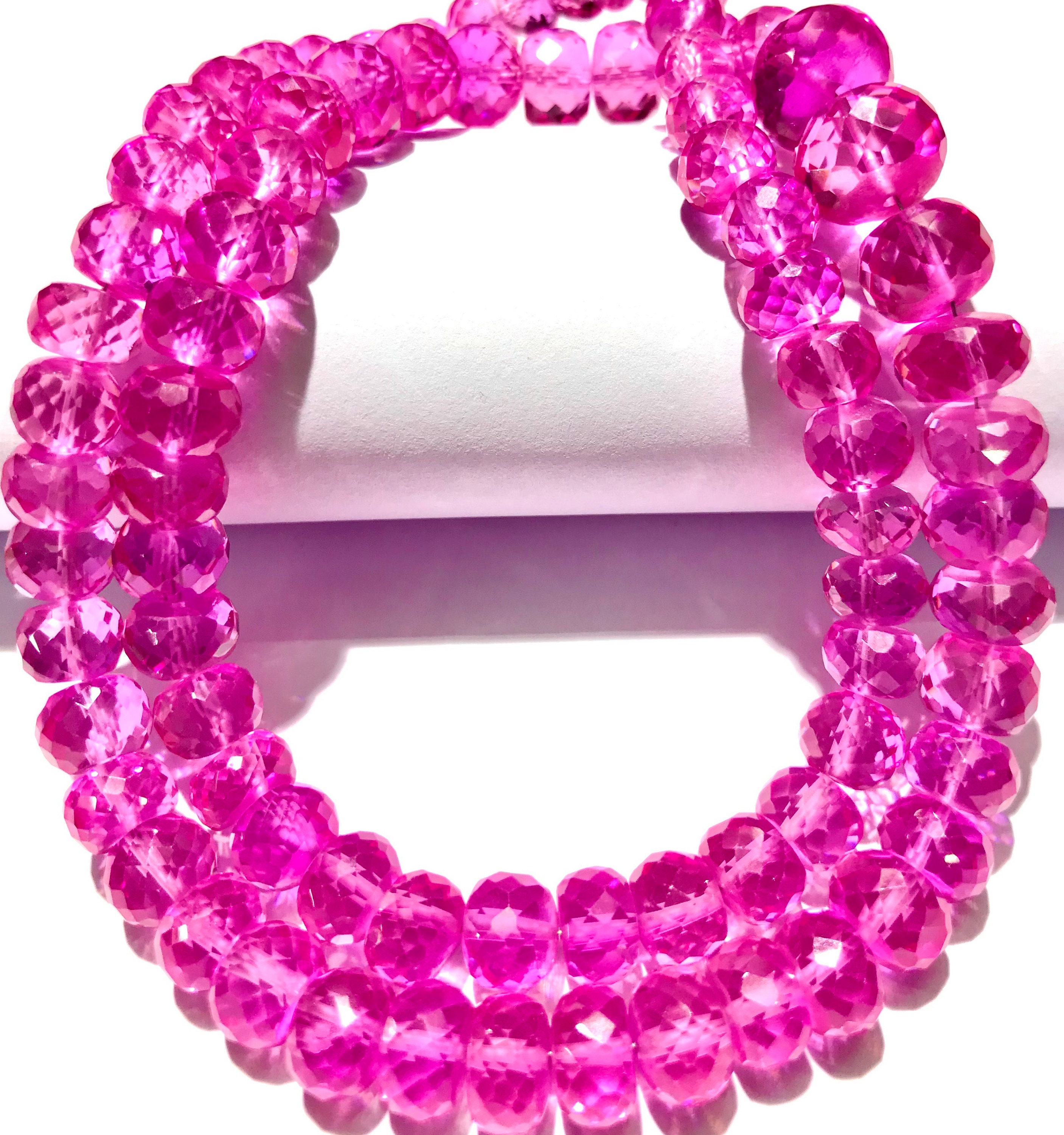 Rarest~~aaaa+ Pink Sapphire Faceted Rondelle Beads Pink Sapphire Gemstone Beads Sparkling Pink Sapphire Rondelle Beads Strand Wholesale Bead Rarest~~aaaa+ Pink Sapphire Faceted Rondelle Beads Pink Sapphire Gemstone Beads Sparkling Pink Sapphire Rondelle Beads Strand Wholesale Bead