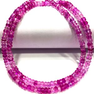 AAA+ Gorgeous~~Pink Sapphire Faceted Rondelle Beads 4-5mm Pink Sapphire Gemstone Beads Pink Sapphire Necklace Wholesale Sapphire Jewellery AAA+ Gorgeous~~Pink Sapphire Faceted Rondelle Beads 4-5mm Pink Sapphire Gemstone Beads Pink Sapphire Necklace Wholesale Sapphire Jewellery