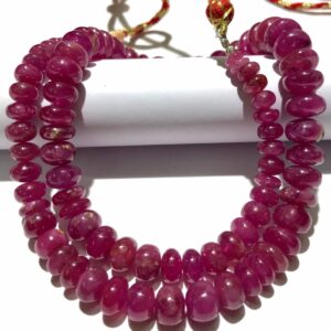 AAA+ Natural Pink Sapphire Smooth Rondelle Beads Rare Dark Pink Sapphire 7mm-11mm Rondelle Beads Pink Sapphire Smooth Beads 19 Inch Necklace AAA+ Natural Pink Sapphire Smooth Rondelle Beads Rare Dark Pink Sapphire 7mm-11mm Rondelle Beads Pink Sapphire Smooth Beads 19 Inch Necklace