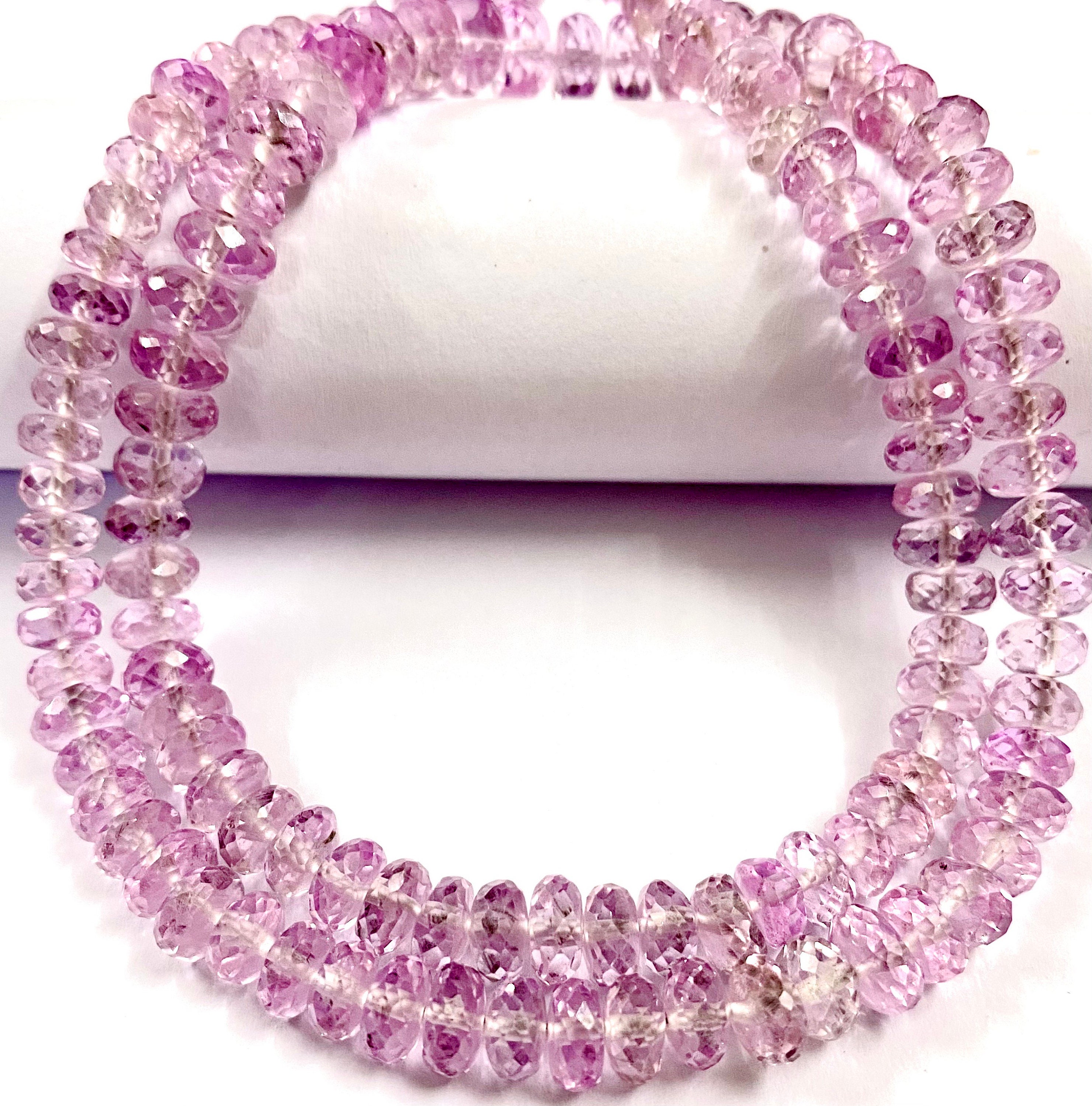 Aaa+ Quality Light Pink Sapphire Gemstone Beads 7-9mm Pink Sapphire Faceted Rondelle Beads Beautiful Pink Sapphire Necklace Sapphire Jewelry Aaa+ Quality Light Pink Sapphire Gemstone Beads 7-9mm Pink Sapphire Faceted Rondelle Beads Beautiful Pink Sapphire Necklace Sapphire Jewelry