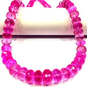 AAAA+ Extremely Rare~Pink Sapphire Faceted Rondelle Beads Far Size Pink Sapphire Gemstone Beads 7/10.MM Sapphire Beads Necklace Wholesale. AAAA+ Extremely Rare~Pink Sapphire Faceted Rondelle Beads Far Size Pink Sapphire Gemstone Beads 7/10.MM Sapphire Beads Necklace Wholesale.
