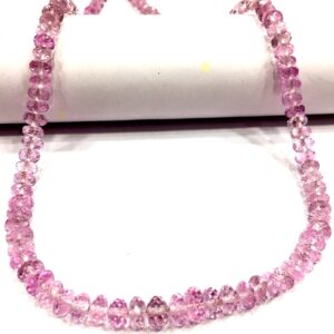 AAAA++ QUALITY~~Rare Light Pink Sapphire Faceted Rondelle Beads Rose Pink Sapphire Gemstone Beads Really Beautiful Sapphire Beads Necklace. AAAA++ QUALITY~~Rare Light Pink Sapphire Faceted Rondelle Beads Rose Pink Sapphire Gemstone Beads Really Beautiful Sapphire Beads Necklace.