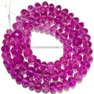 Pink Sapphire Beads AAAA+ QUALITY 6-9mm Pink Sapphire Faceted Rondelle Beads Sapphire Gemstone Beads Faceted Beads Faceted Sapphire Necklace Pink Sapphire Beads AAAA+ QUALITY 6-9mm Pink Sapphire Faceted Rondelle Beads Sapphire Gemstone Beads Faceted Beads Faceted Sapphire Necklace