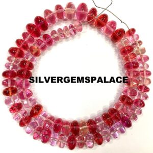 Extremely Beautiful~AAAA+ Padparadscha Sapphire Smooth Rondelle Beads Necklace Lovely Sapphire Gemstone Multi Pink Sapphire Beads 7/11mm. Extremely Beautiful~AAAA+ Padparadscha Sapphire Smooth Rondelle Beads Necklace Lovely Sapphire Gemstone Multi Pink Sapphire Beads 7/11mm.