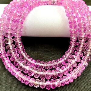 Extremely Beautiful~AAAA+ Lavender Pink Sapphire Faceted Rondelle Bead Lavender Pink Sapphire Gemstone Bead 6-8mm Pink Sapphire 26” Necklace Extremely Beautiful~AAAA+ Lavender Pink Sapphire Faceted Rondelle Bead Lavender Pink Sapphire Gemstone Bead 6-8mm Pink Sapphire 26” Necklace