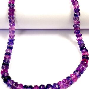 So Gorgeous~~AAA++ Mix Pink Sapphire Faceted Rondelle Beads 20” Pinkish Purple Sapphire Gemstone Beads 5-8mm Pink Sapphire Necklace Jewelry So Gorgeous~~AAA++ Mix Pink Sapphire Faceted Rondelle Beads 20” Pinkish Purple Sapphire Gemstone Beads 5-8mm Pink Sapphire Necklace Jewelry