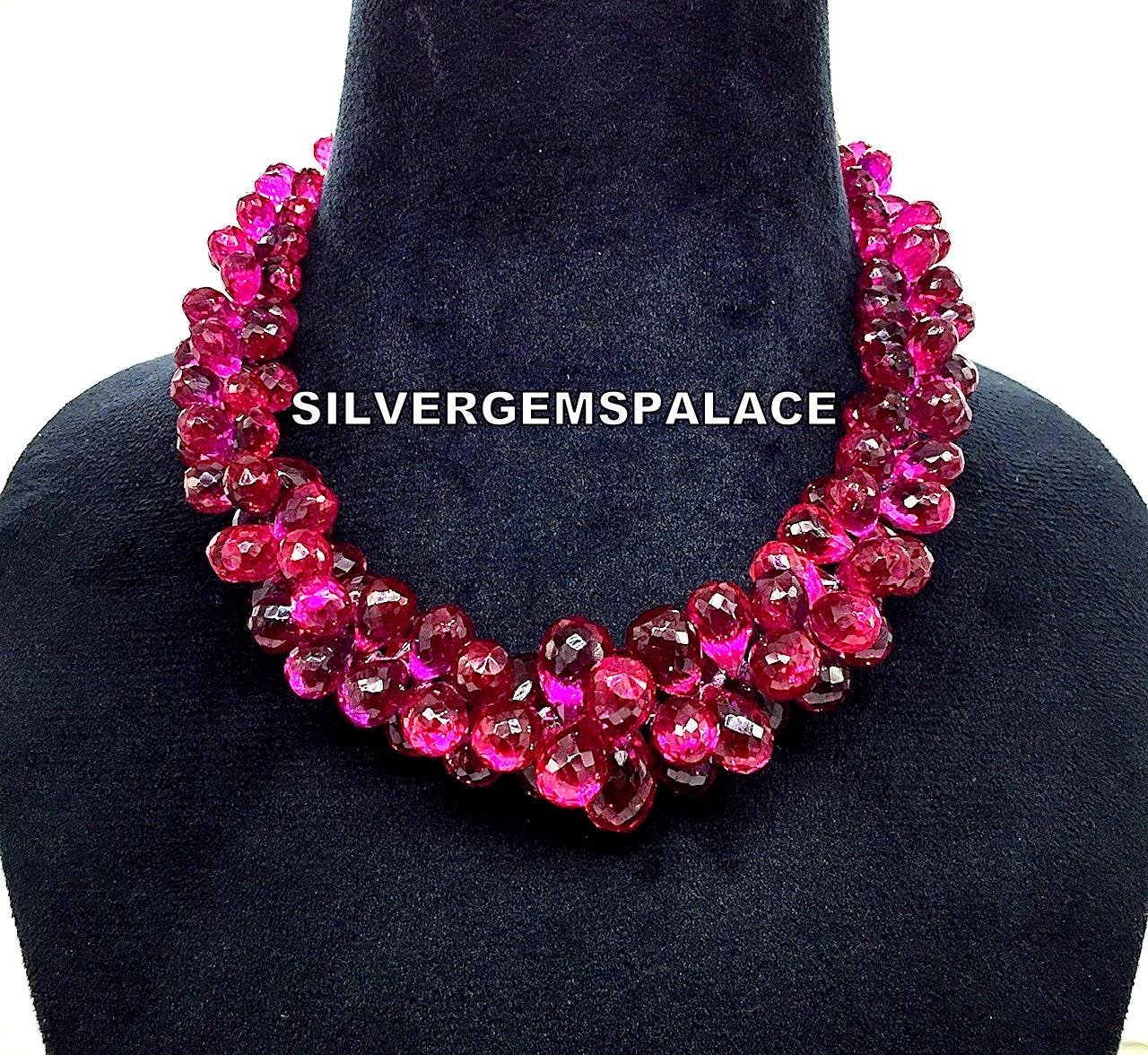 Aaaa+ Rare Pink Sapphire Faceted Teardrop Beads Sapphire Drops Briolettes Juicy Pink Sapphire Gemstone Beads Large Drops Beads Necklace 12” Aaaa+ Rare Pink Sapphire Faceted Teardrop Beads Sapphire Drops Briolettes Juicy Pink Sapphire Gemstone Beads Large Drops Beads Necklace 12”