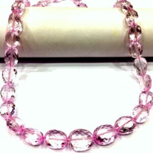Extremely Rare~AAA+ Pink Sapphire Faceted Oval Shape Beads Charming Sapphire Gemstone Beads Pink Sapphire Oval Beads Jewelry Making Beads.
