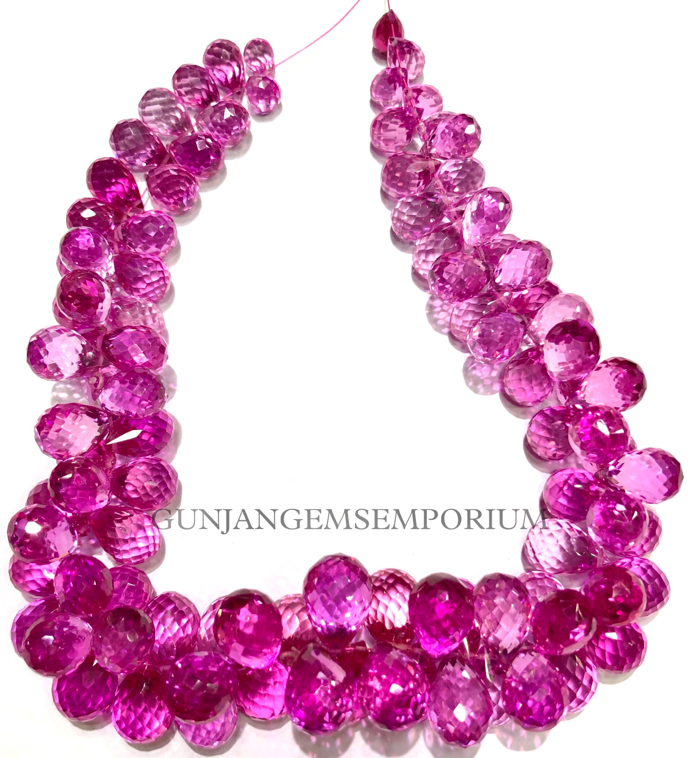 Rare~~aaa++ Quality~~pink Sapphire Teardrop Beads Rose Pink Sapphire Faceted Teardrops Faceted Pink Sapphire Briolette Sapphire Necklace Rare~~aaa++ Quality~~pink Sapphire Teardrop Beads Rose Pink Sapphire Faceted Teardrops Faceted Pink Sapphire Briolette Sapphire Necklace