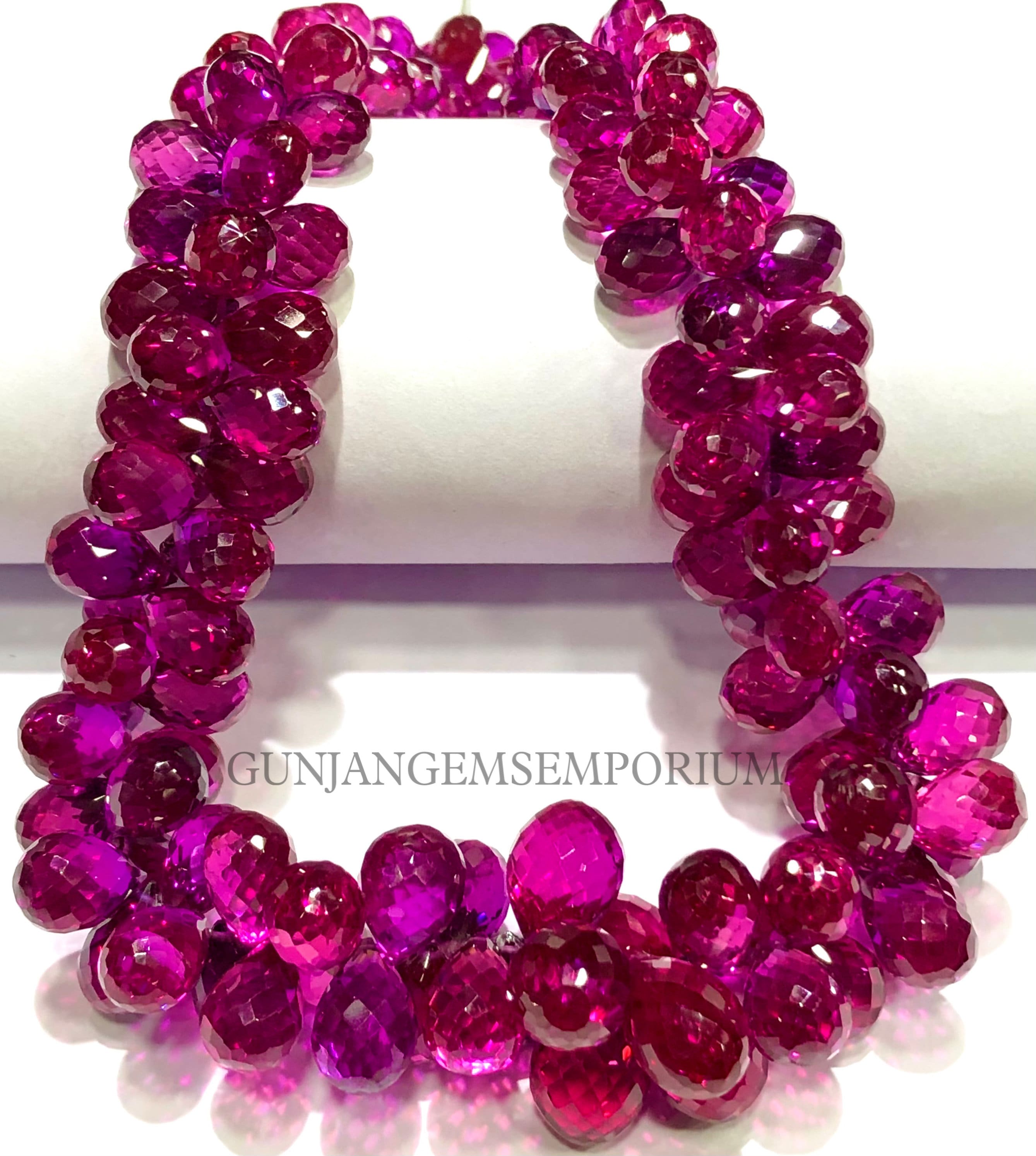 Pink Rubellite Sapphire Beads~~rare Aaaa+ Pink Sapphire Faceted Teardrops Rubellite Color Sapphire Teardrop Beads Faceted Sapphire Briolette