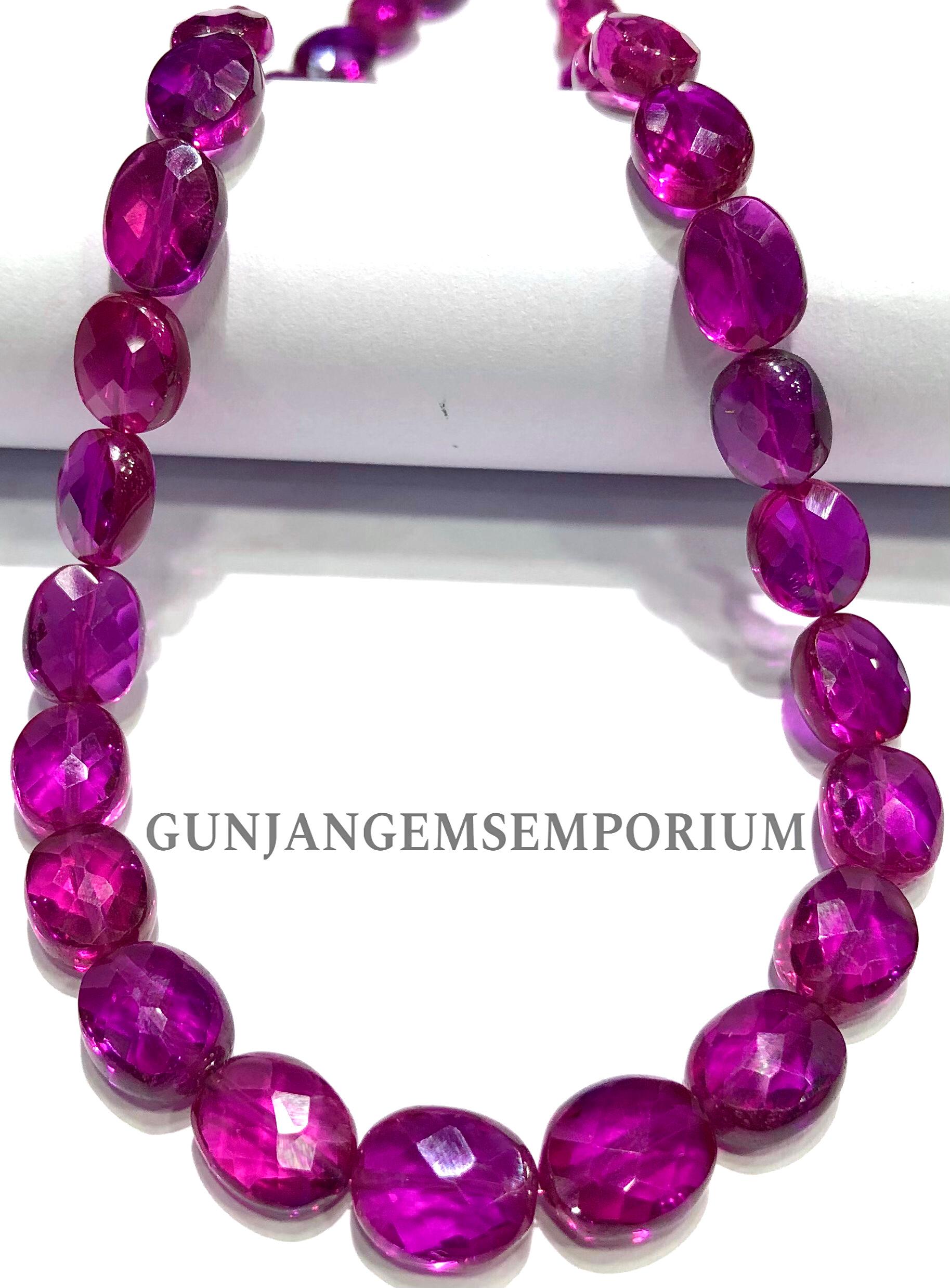 So Rare~~rubellite Sapphire Aaaa+ Pink Sapphire Gemstone Beads Rubellite Color Sapphire Faceted Oval Beads Sapphire Ovals Stone Jewelry
