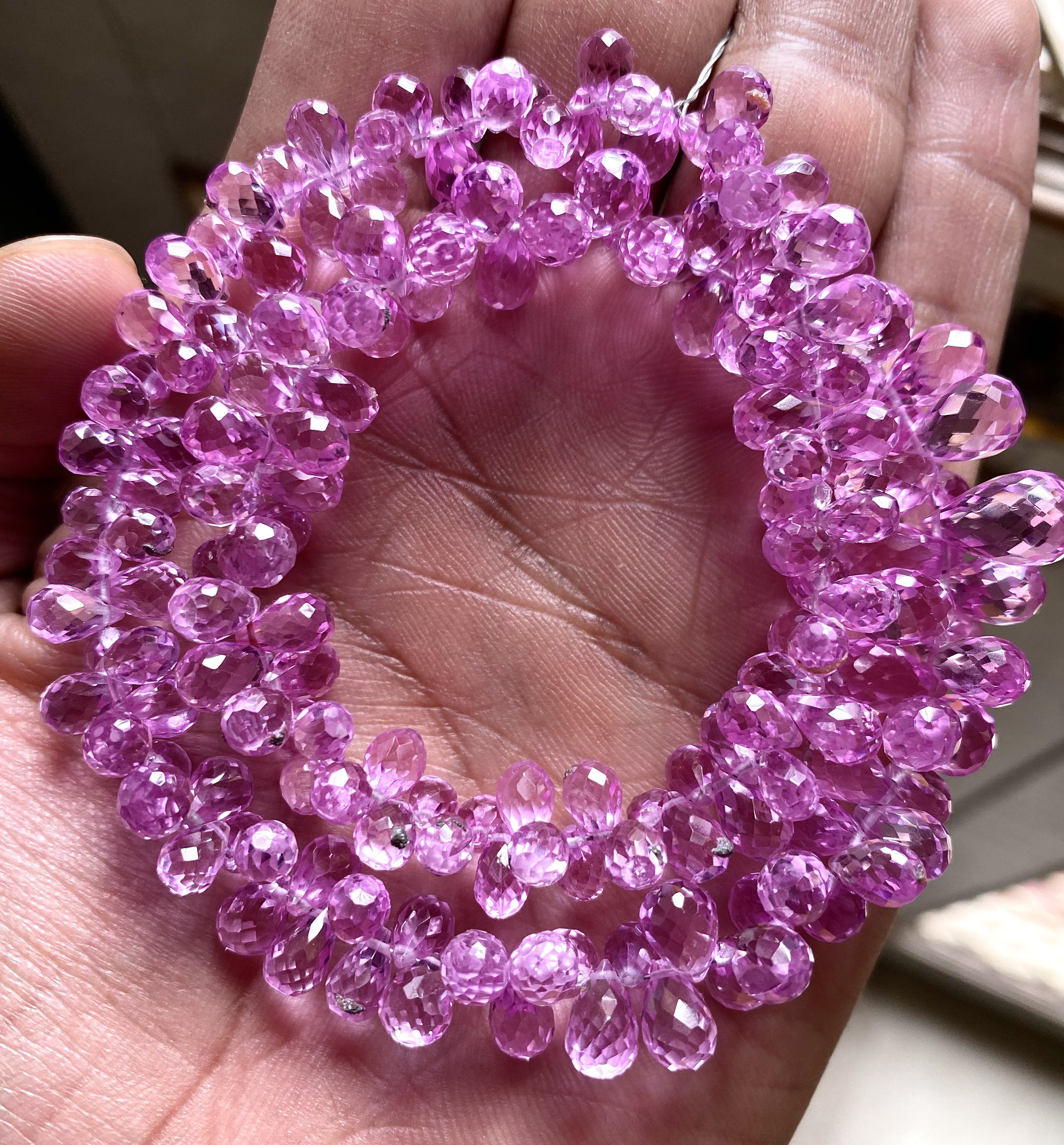 Superb Aaa++ Quality Pink Sapphire Teardrop Beads Rose Pink Sapphire Faceted Teardrop Shape Beads Light Sparkling Pink Sapphire Top Quality Superb Aaa++ Quality Pink Sapphire Teardrop Beads Rose Pink Sapphire Faceted Teardrop Shape Beads Light Sparkling Pink Sapphire Top Quality