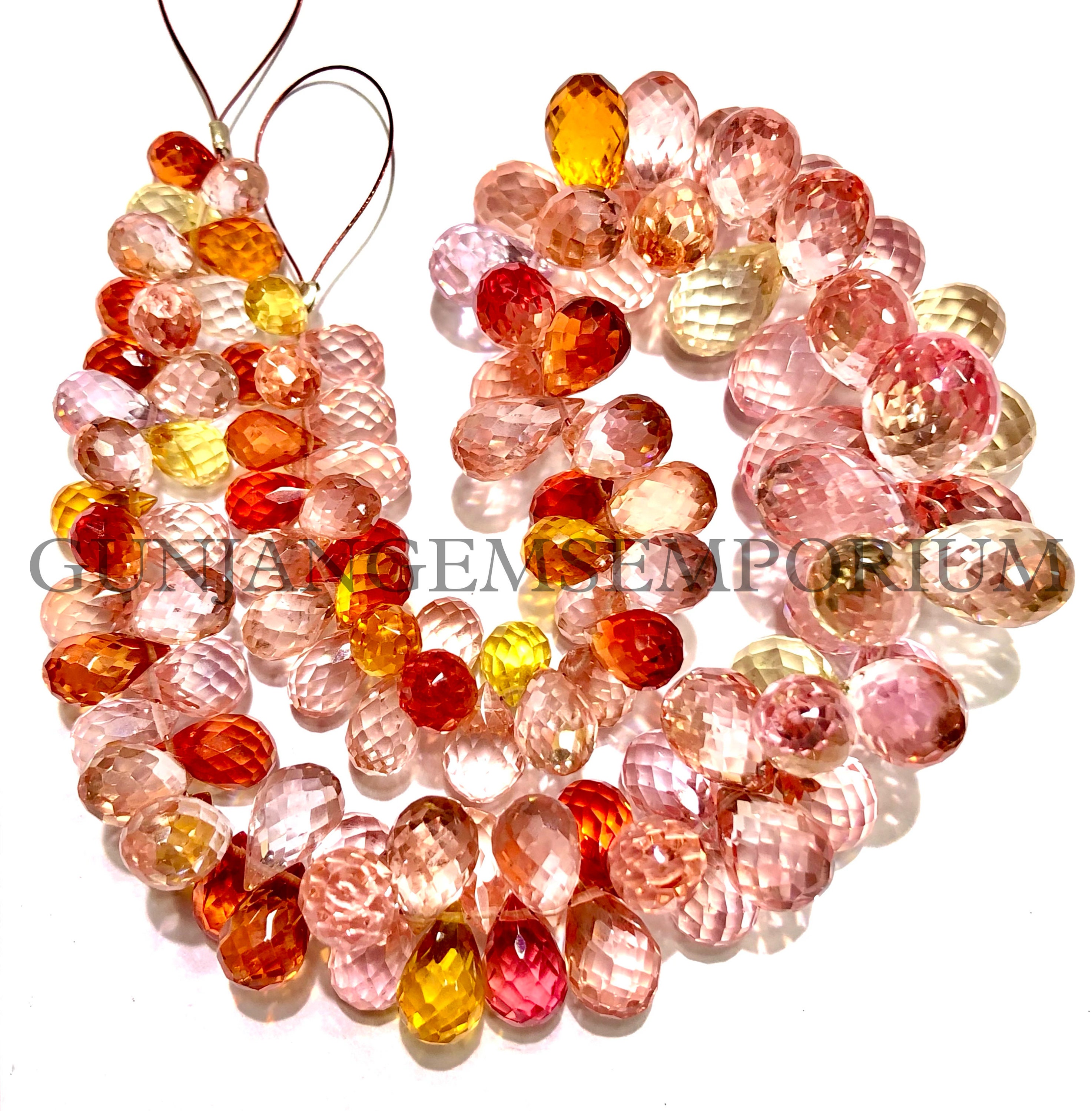 Very Rare~~aaaa++ Quality Padparadscha Sapphire Gemstone Beads Beautiful Peach Sapphire Faceted Teardrops Pink Sapphire Briolettes Gemstones Very Rare~~aaaa++ Quality Padparadscha Sapphire Gemstone Beads Beautiful Peach Sapphire Faceted Teardrops Pink Sapphire Briolettes Gemstones