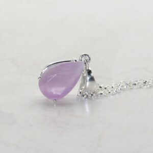 Rare 'Zoned' Pink Sapphire Pendant, 13mm x 8mm x 4.00 Carat, Pear Cut, Sterling Silver Sapphire Necklace with Chain Rare 'Zoned' Pink Sapphire Pendant, 13mm x 8mm x 4.00 Carat, Pear Cut, Sterling Silver Sapphire Necklace with Chain