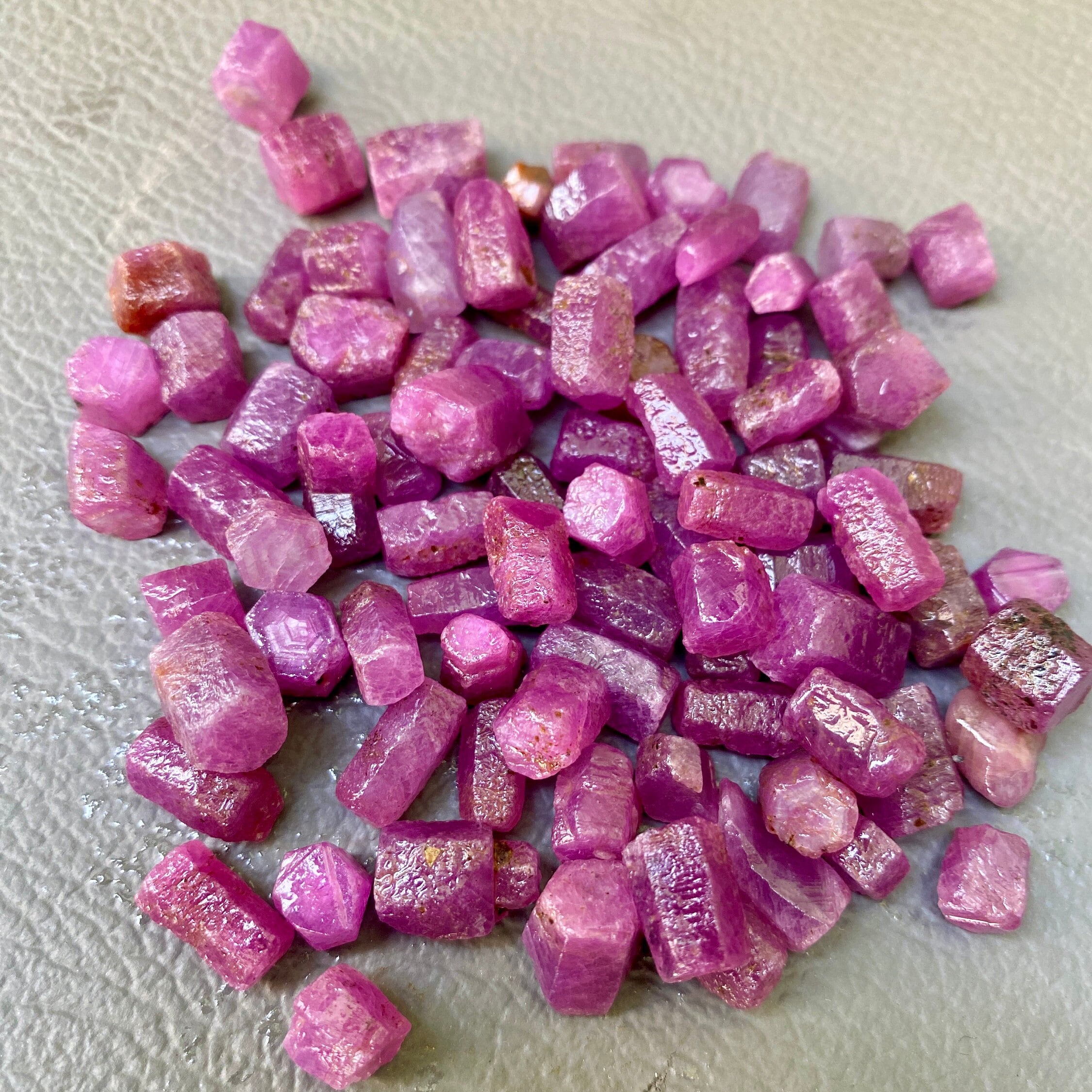 Raw Pink Sapphire Crystal Sticks: Natural Gemstone For Jewelry Making Raw Pink Sapphire Crystal Sticks: Natural Gemstone For Jewelry Making
