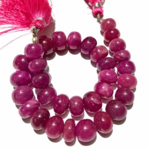 Aaa+ Beautiful Pink Sapphire Smooth Rondelle Beads Natural Pink Sapphire 9-11mm Rondelle Beads Pink Sapphire Smooth Beads Sapphire Gemstone